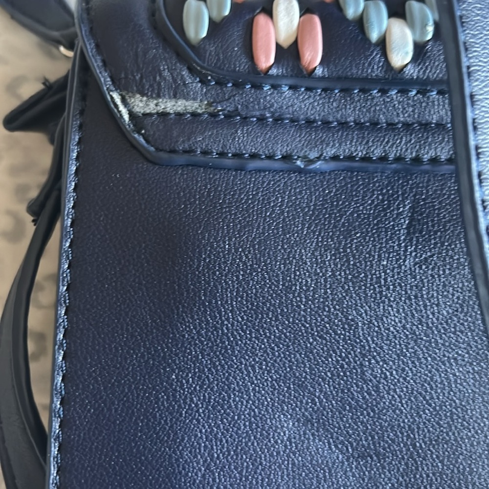 Valentino Blue and Pink Woven Shoulder Bag - Picture 10 of 11